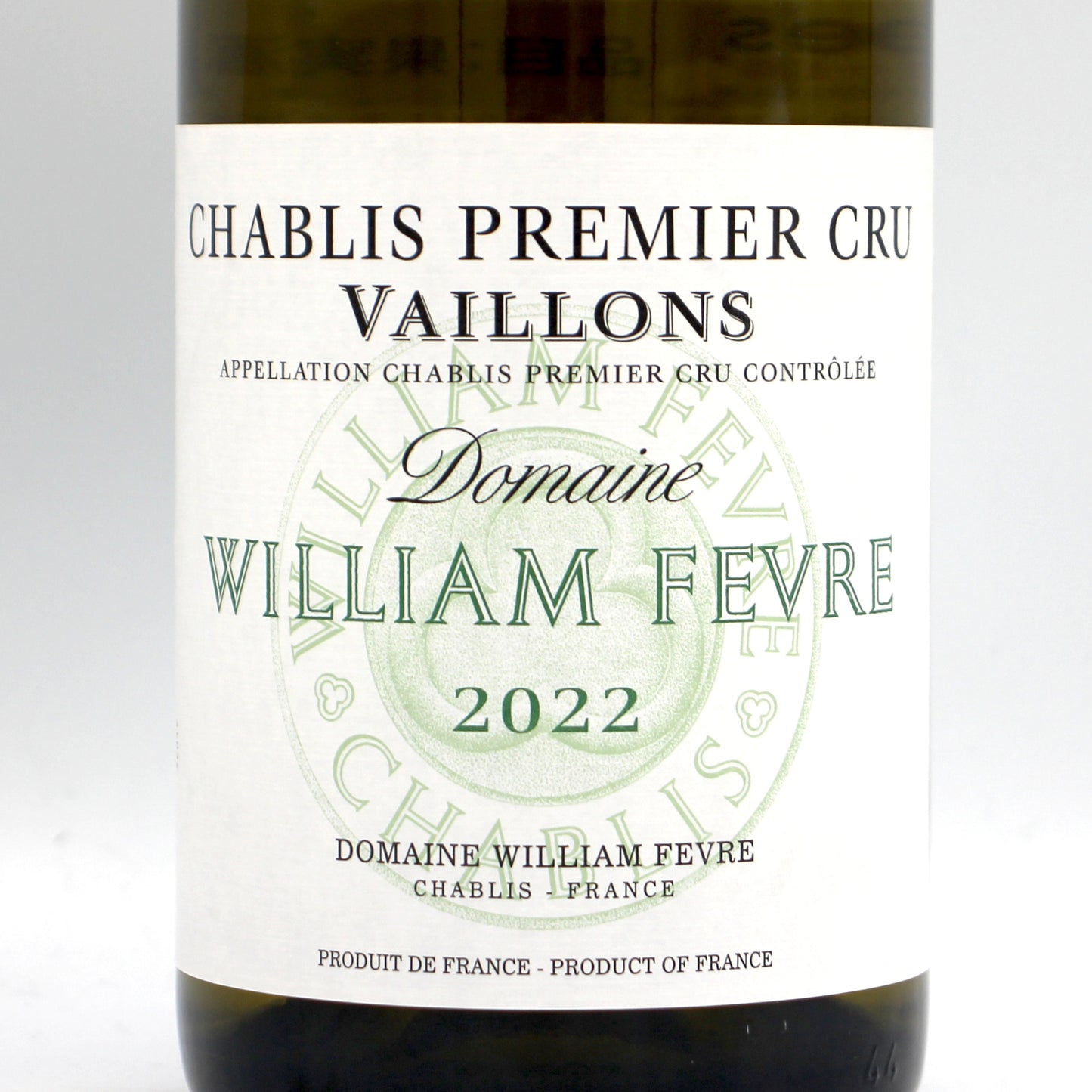 William Fevre ウィリアム・フェーヴル シャブリ プルミエ クリュ ヴァイヨン 2022 白ワイン 12.5% 750ml 箱無し （William Fevre  CHABLIS PREMIER CRU VAILLONS 2022）