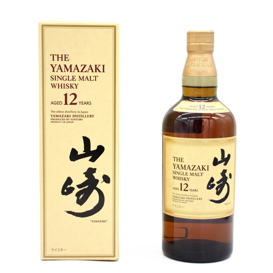 サントリー ピュアモルト ウイスキー 山崎12年 旧ボトル 金花 43% 700ml 箱付き（1）