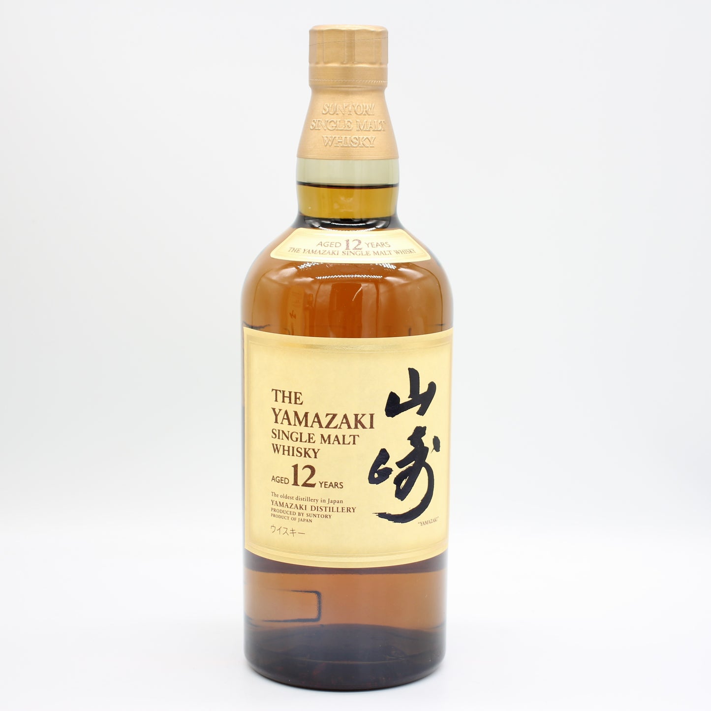 サントリー ピュアモルト ウイスキー 山崎12年 旧ボトル 金花 43% 700ml 箱無し （1）