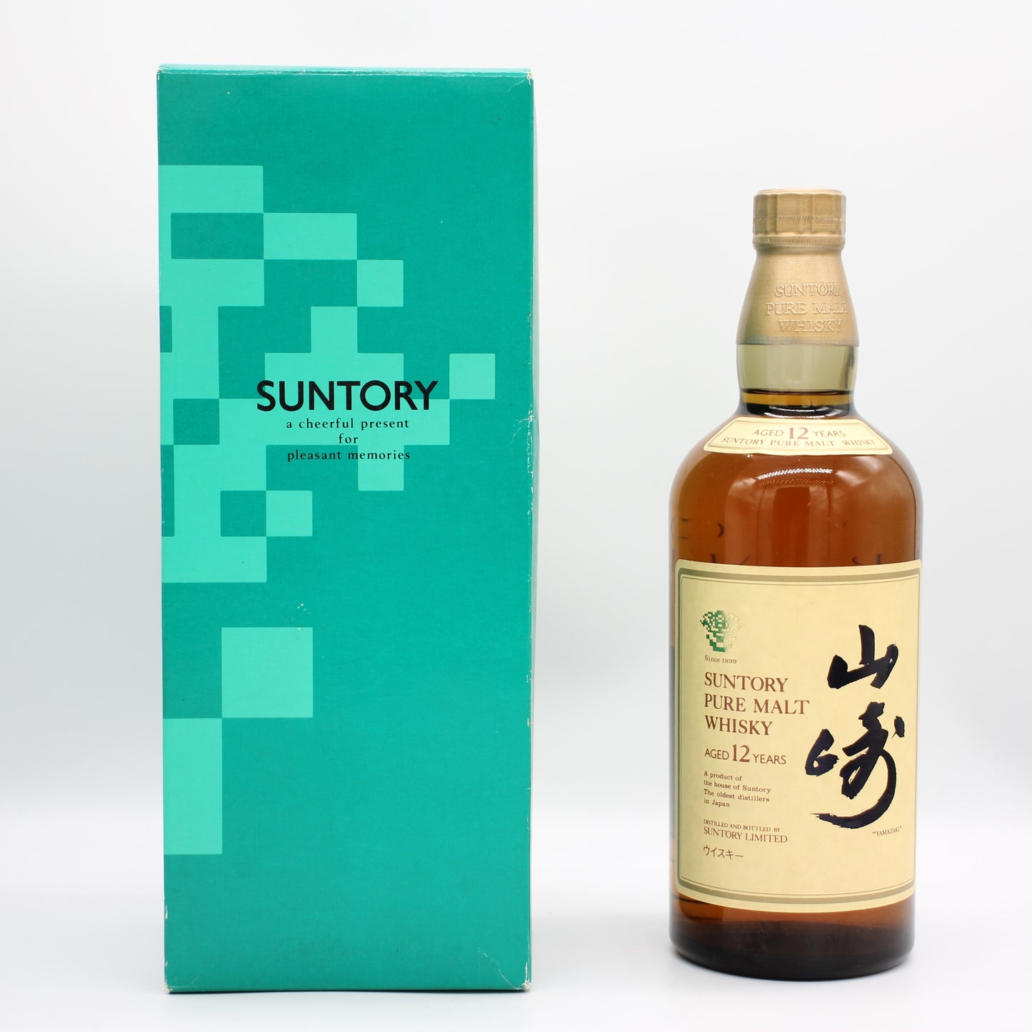 サントリー ピュアモルト ウイスキー 山崎12年 旧ボトル 金花 43% 750ml 箱付き （1）