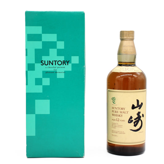 サントリー ピュアモルト ウイスキー 山崎12年 旧ボトル 金花 43% 750ml 箱付き （1）