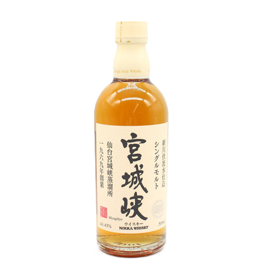 ニッカ ウイスキー シングルモルト 宮城峡 旧ボトル 43% 500ml 箱無し