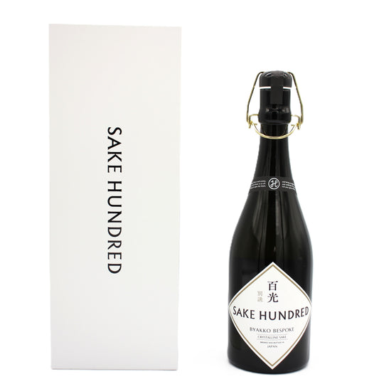 楯の川酒造 SAKE HUNDRED 百光 BYAKKO BESPOKE 別誂 クリスタルライン CRYSTALLINE SAKE 日本酒 15％ 720ml 箱付き