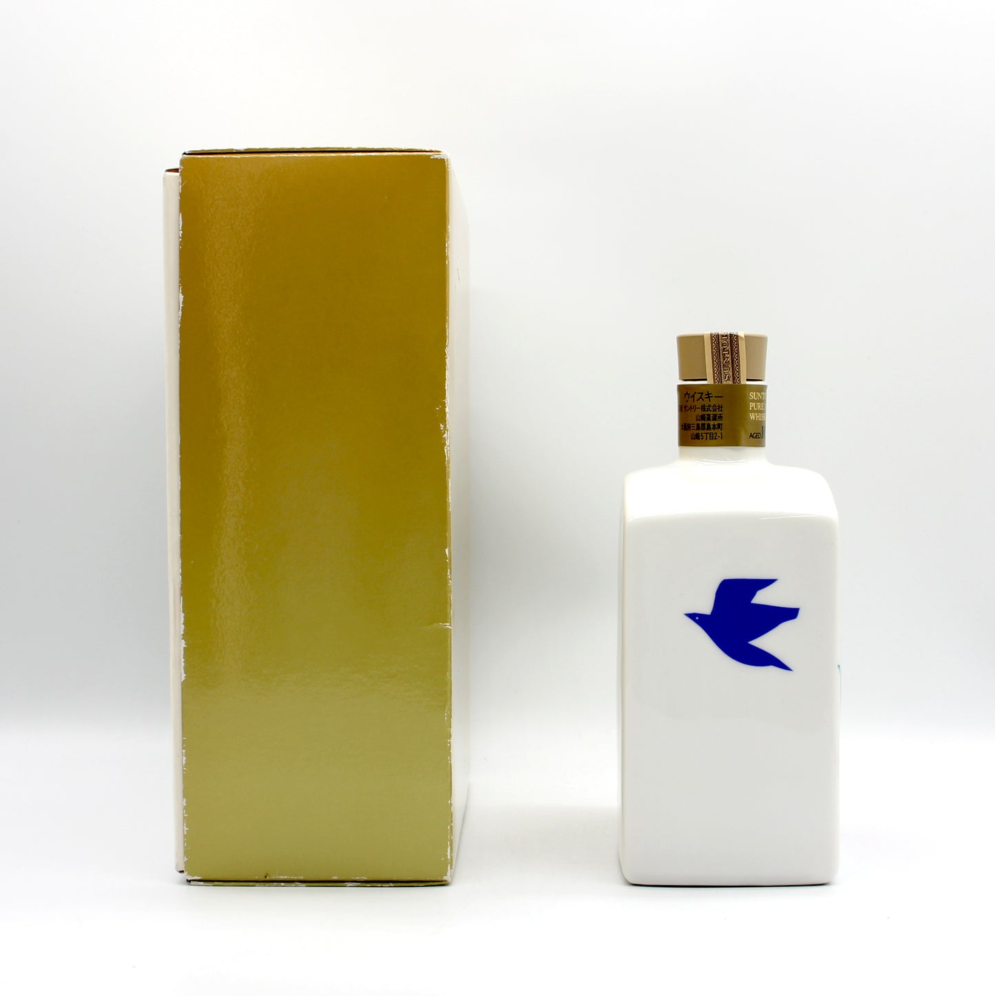 サントリー ウイスキー 山崎10年 雲雀丘学園 創立50周年記念 2000年 SUNTORY PURE MALT WHISKY 陶器ボトル 40% 600ml 箱付き