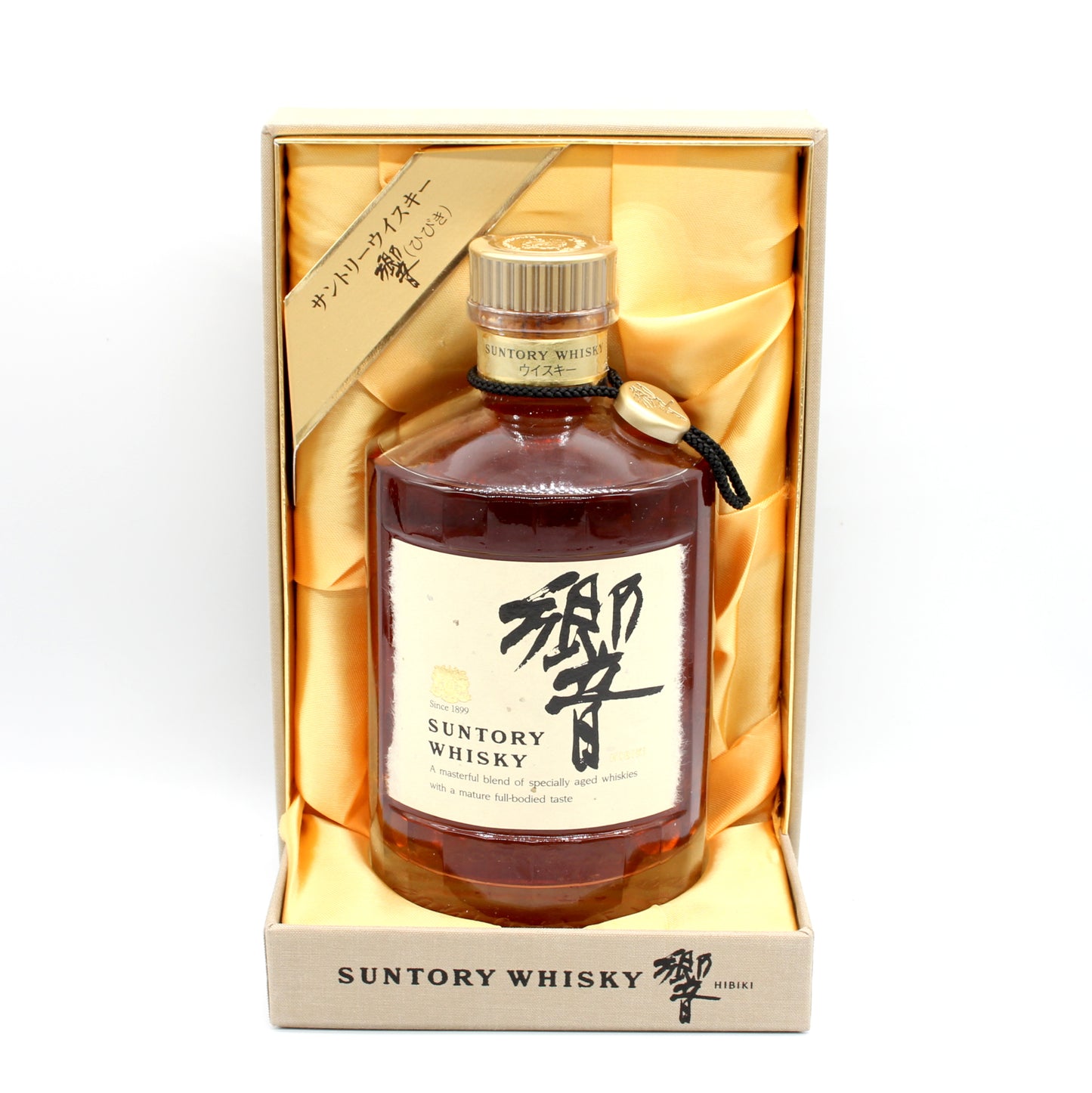 サントリー ウイスキー 響 旧ラベル 裏ゴールド 金キャップ 向獅子 43% 750ml 箱付き
