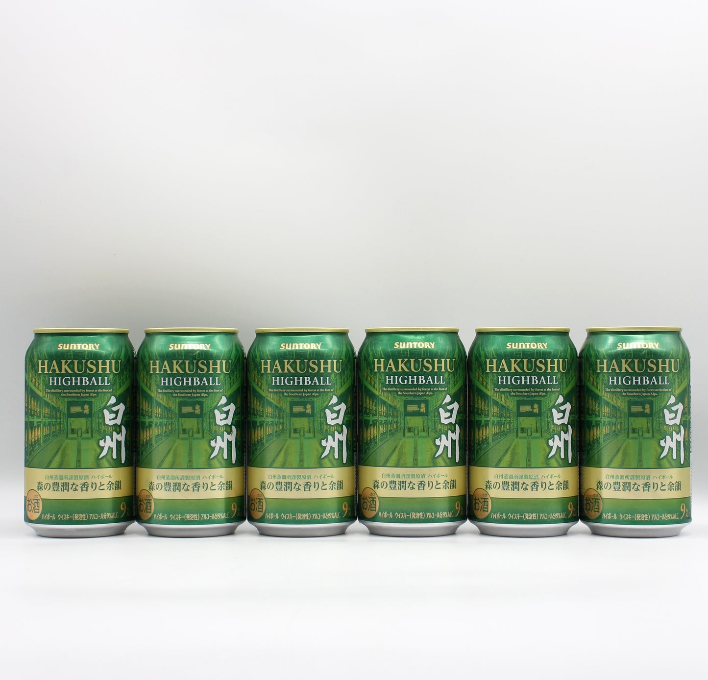 サントリー プレミアムハイボール 白州 〈森の豊潤な香りと余韻〉 9% 350ml 箱無し 6本セット (賞味期限：2027年1月)