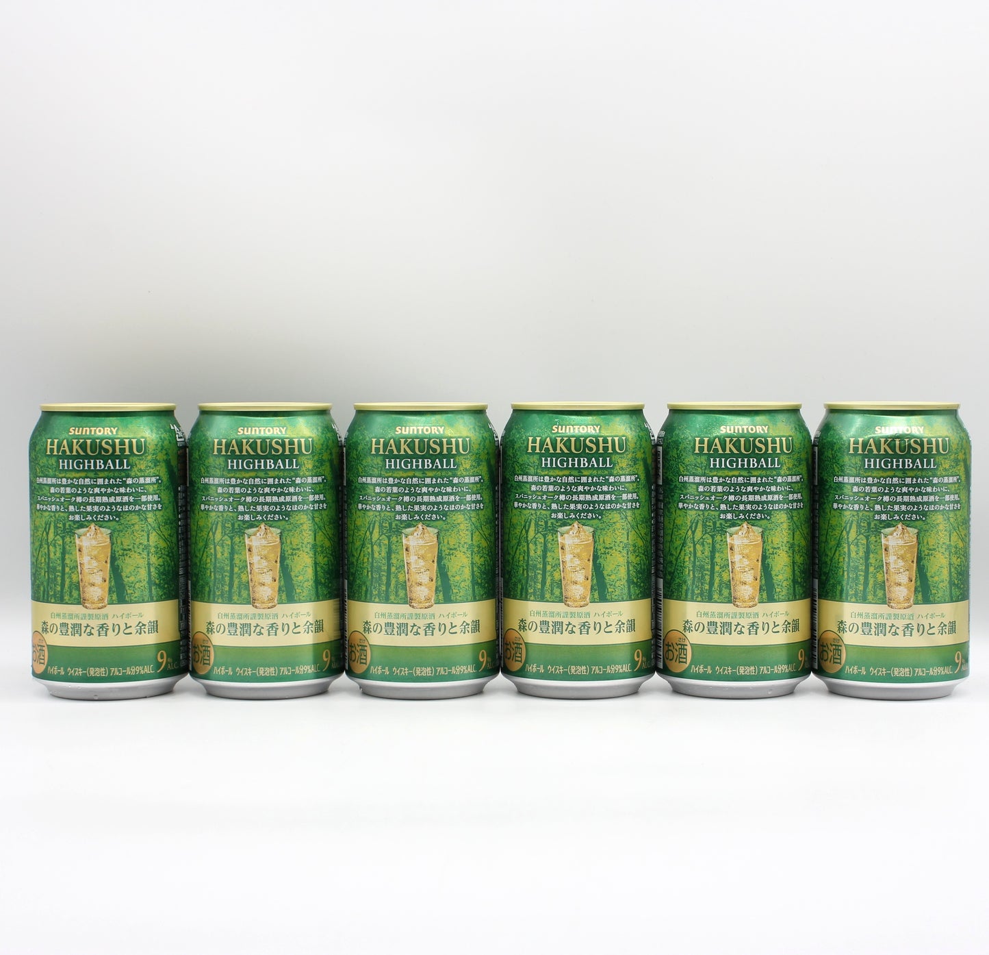 サントリー プレミアムハイボール 白州 〈森の豊潤な香りと余韻〉 9% 350ml 箱無し 6本セット (賞味期限：2027年1月)