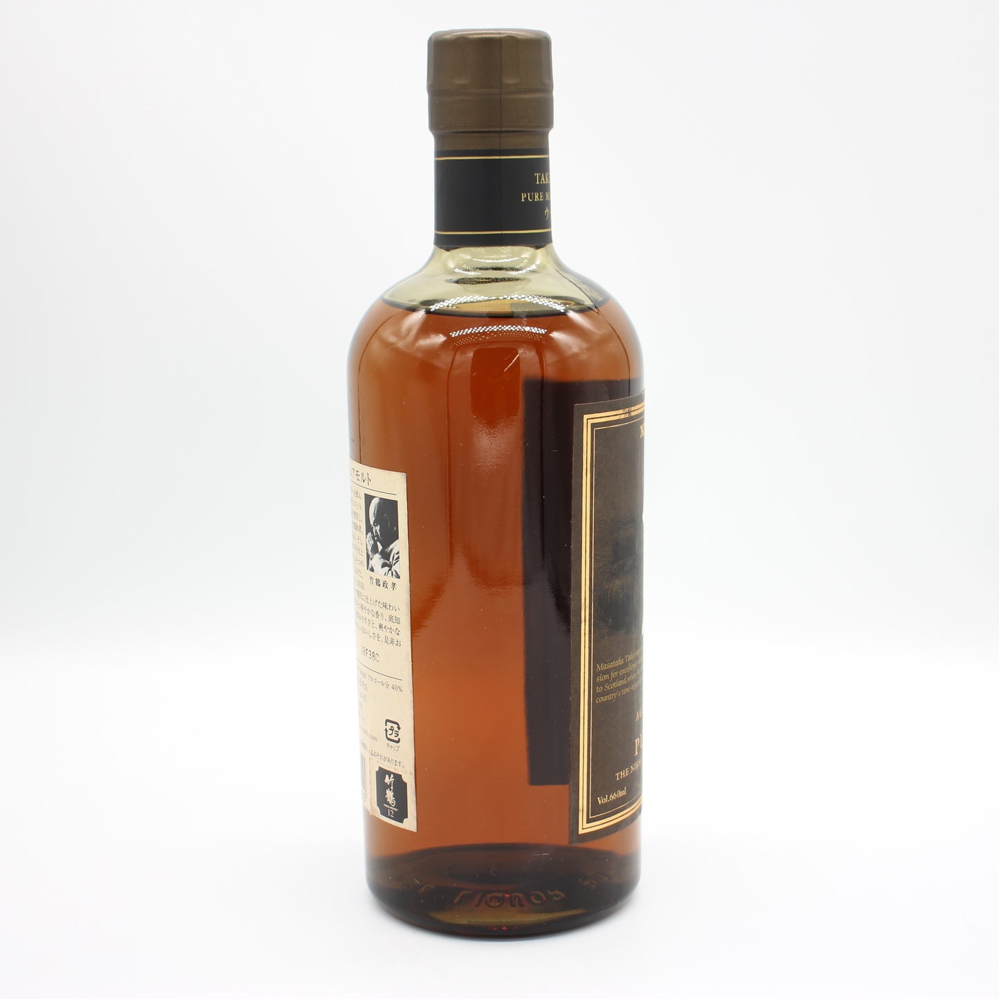 ニッカ ウイスキー ピュアモルト 竹鶴 12年 スリムボトル 旧ラベル 40% 660ml 箱無し ※難有