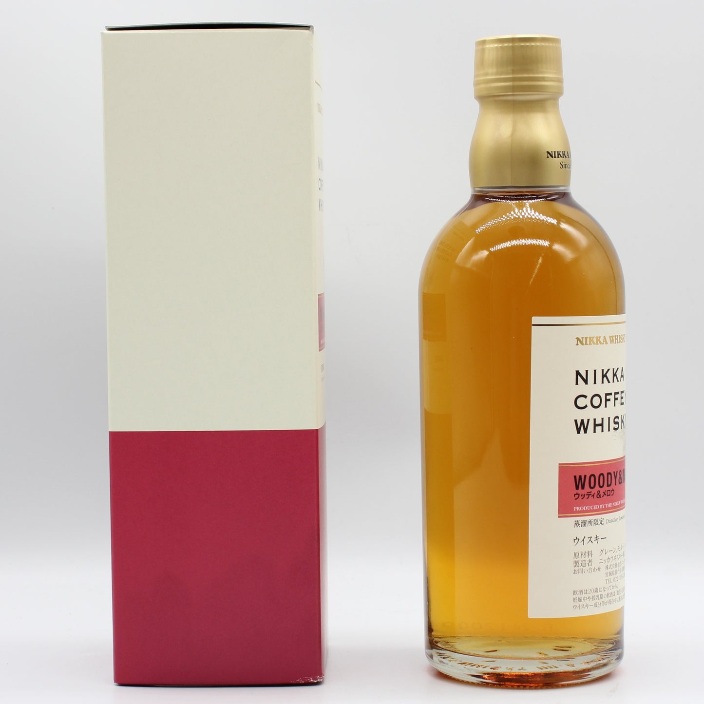 ニッカ ウイスキー シングルカフェグレーン ウッディ＆メロウ 蒸溜所限定 55% 500ml 箱付き ( NIKKA SINGLE COFFEY GRAIN WHISKY WOODY＆MELLOW )