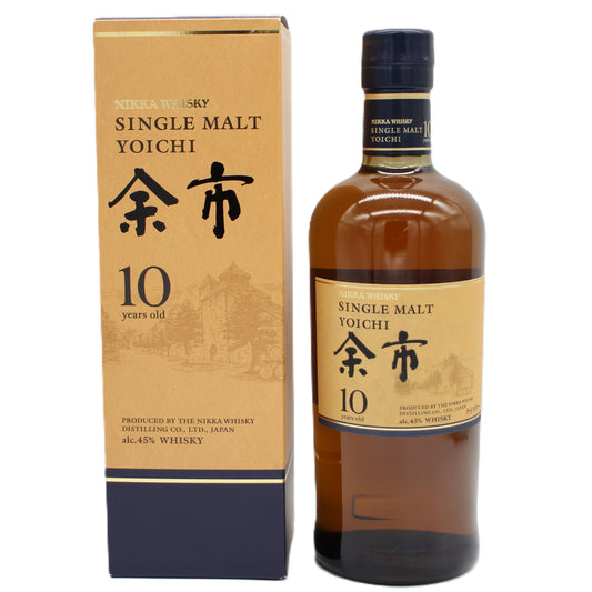 ニッカ ウイスキー シングルモルト 余市10年 新ボトル 45% 700ml 箱付き