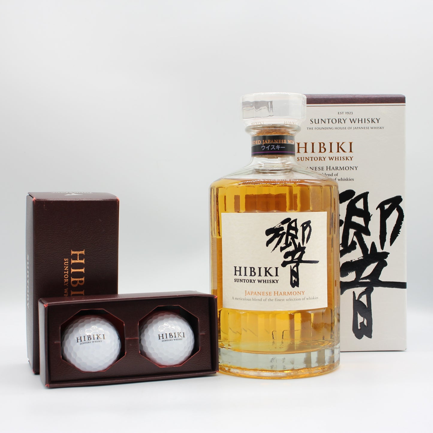 サントリー ウイスキー 響 ジャパニーズハーモニー 43% 700ml 箱付き + サントリー響 ゴルフボール 2個セット