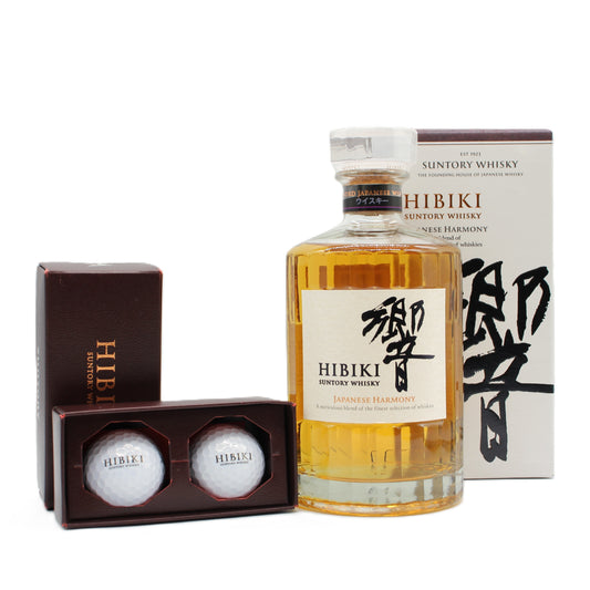 サントリー ウイスキー 響 ジャパニーズハーモニー 43% 700ml 箱付き + サントリー響 ゴルフボール 2個セット