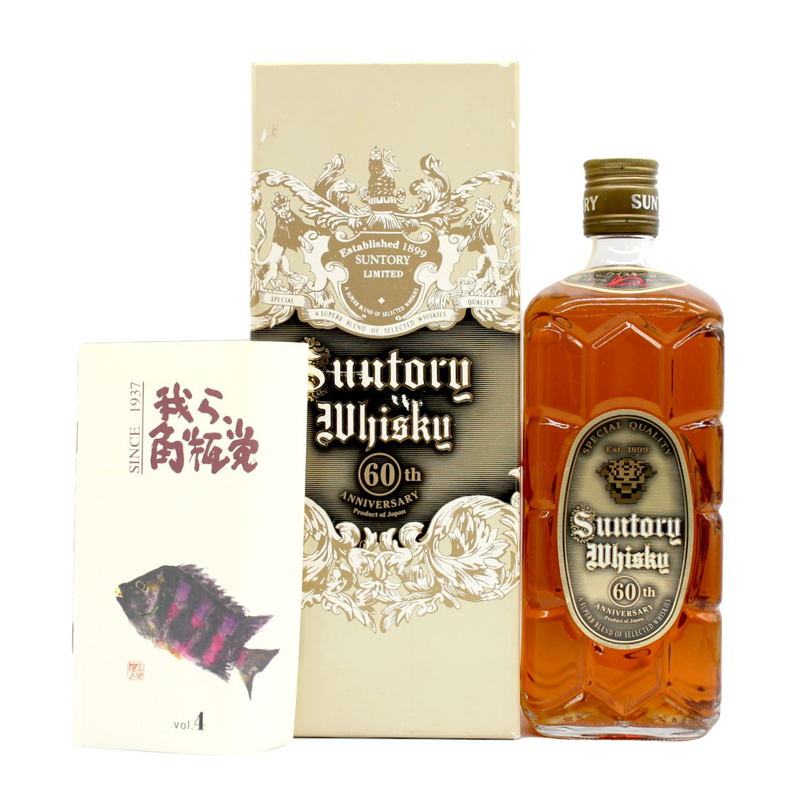 サントリー ウイスキー 角瓶 発売 60周年 記念ウイスキー 特角 10年 43％ 700ml 箱付き