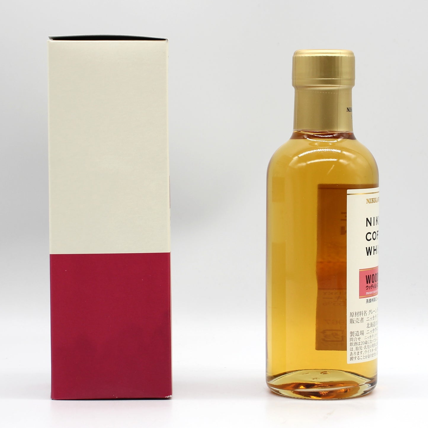 ニッカ ウイスキー シングルカフェグレーン ウッディ＆メロウ 蒸溜所限定 55% 180ml 箱付き ( NIKKA SINGLE COFFEY GRAIN WHISKY WOODY＆MELLOW )