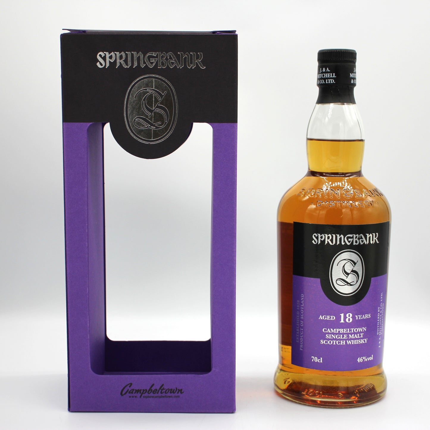 SPRINGBANK スプリングバンク 18年 シングルモルト スコッチ ウイスキー 46％ 700ml 箱付き