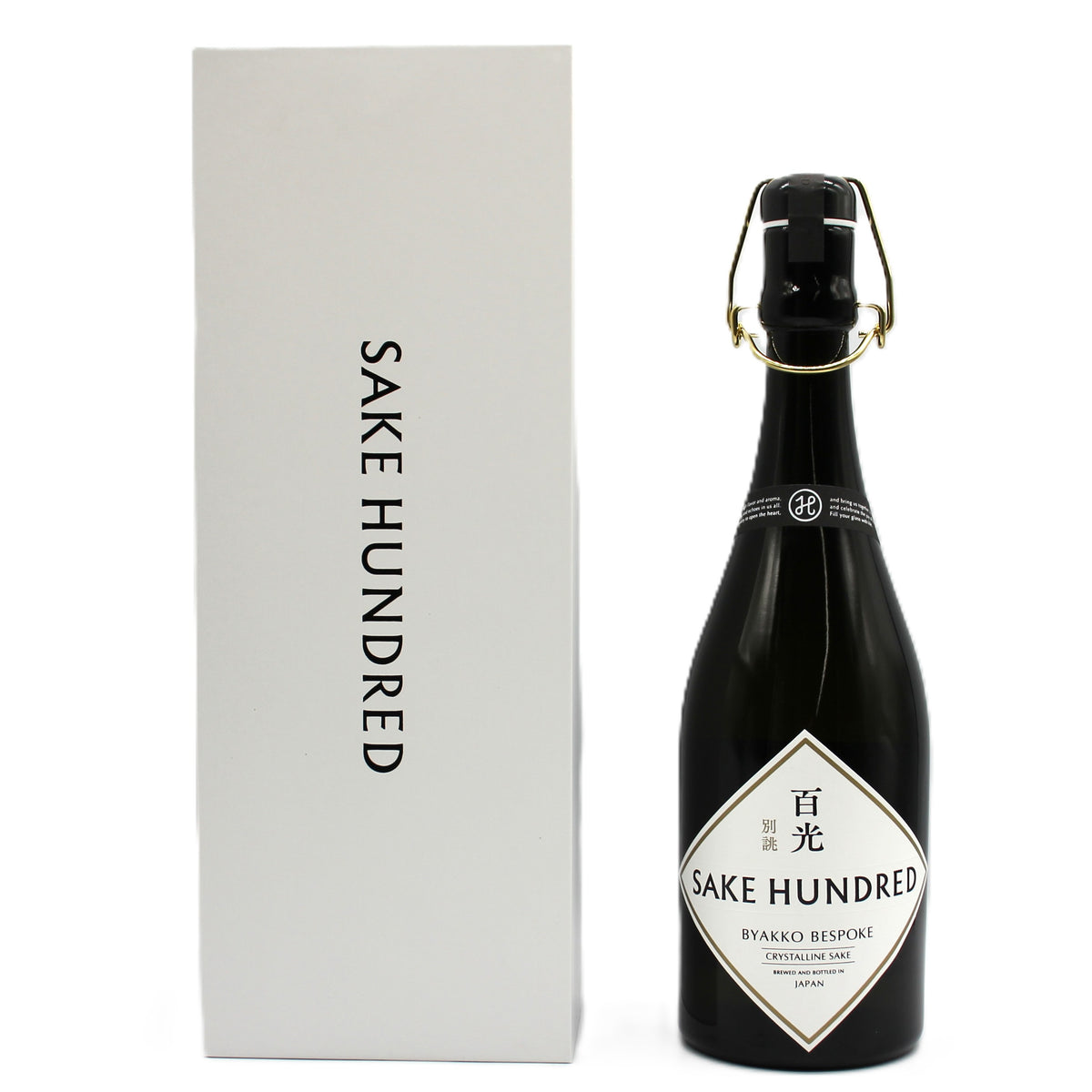 楯の川酒造 SAKE HUNDRED 百光 BYAKKO BESPOKE 別誂 クリスタルライン CRYSTALLINE SAKE 日本酒 15％ 720ml 箱付き ※難有