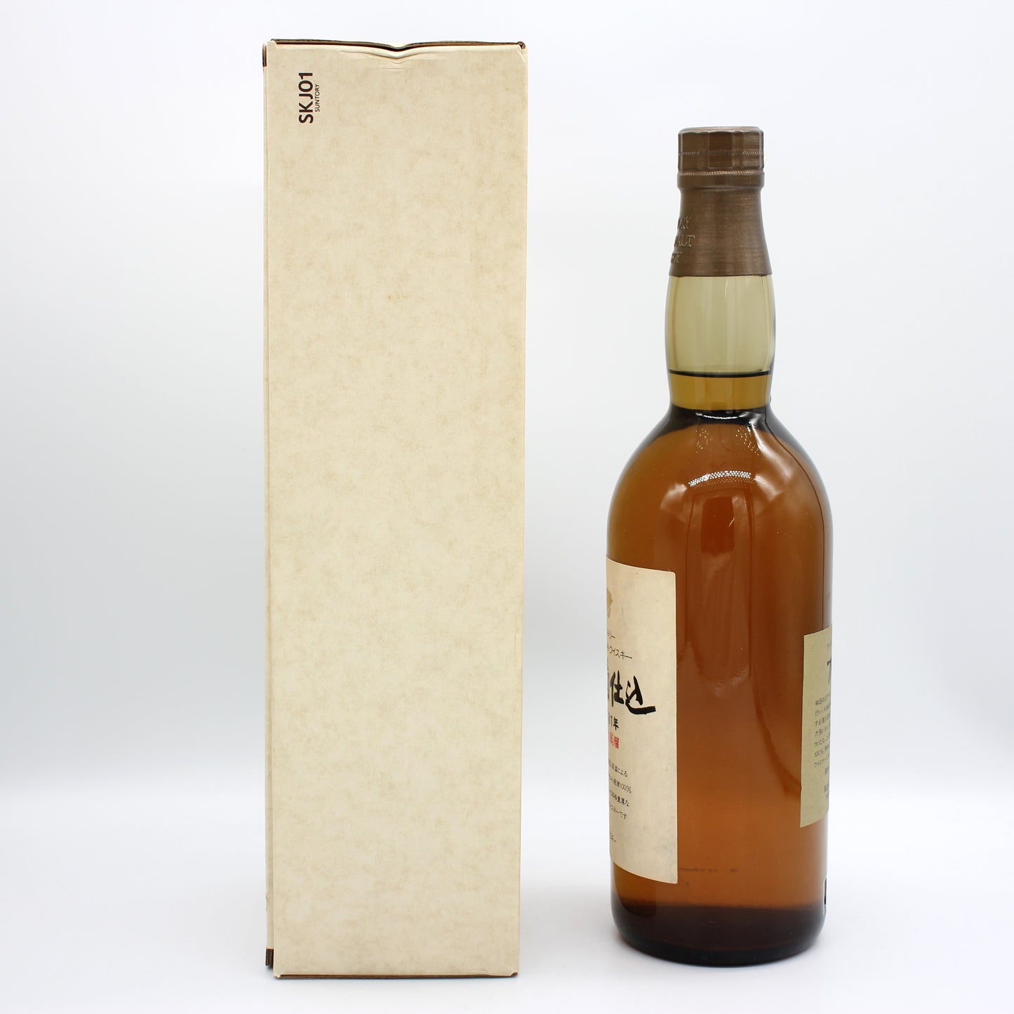 サントリー ピュアモルト ウイスキー 木桶仕込 1981年 直火蒸溜 43% 750ml 箱付き ※