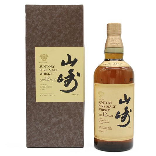 サントリー ピュアモルト ウイスキー 山崎12年 金花 43% 750ml 箱付き（1）