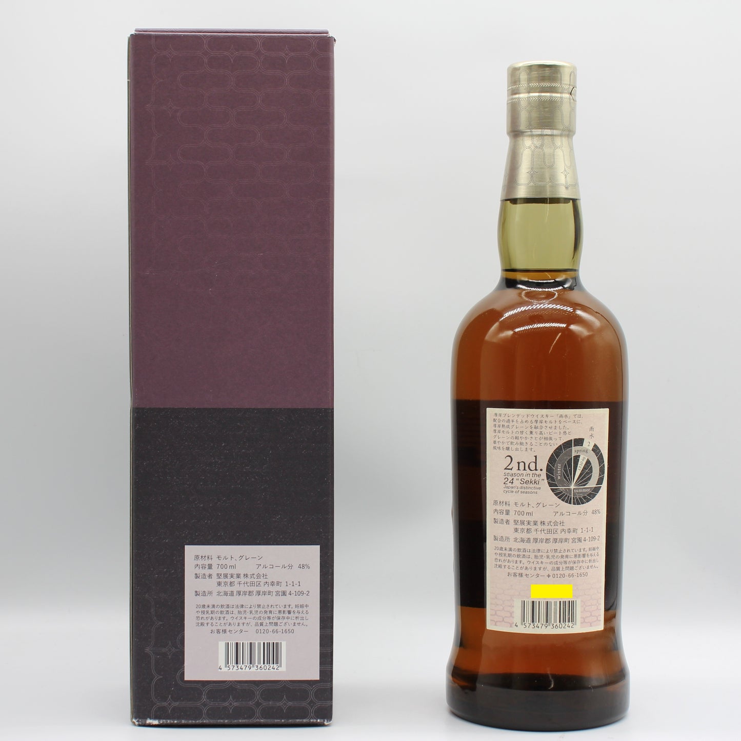 厚岸 ブレンデッドウイスキー うすい 雨水 2021 48% 700ml 箱付き ※難有