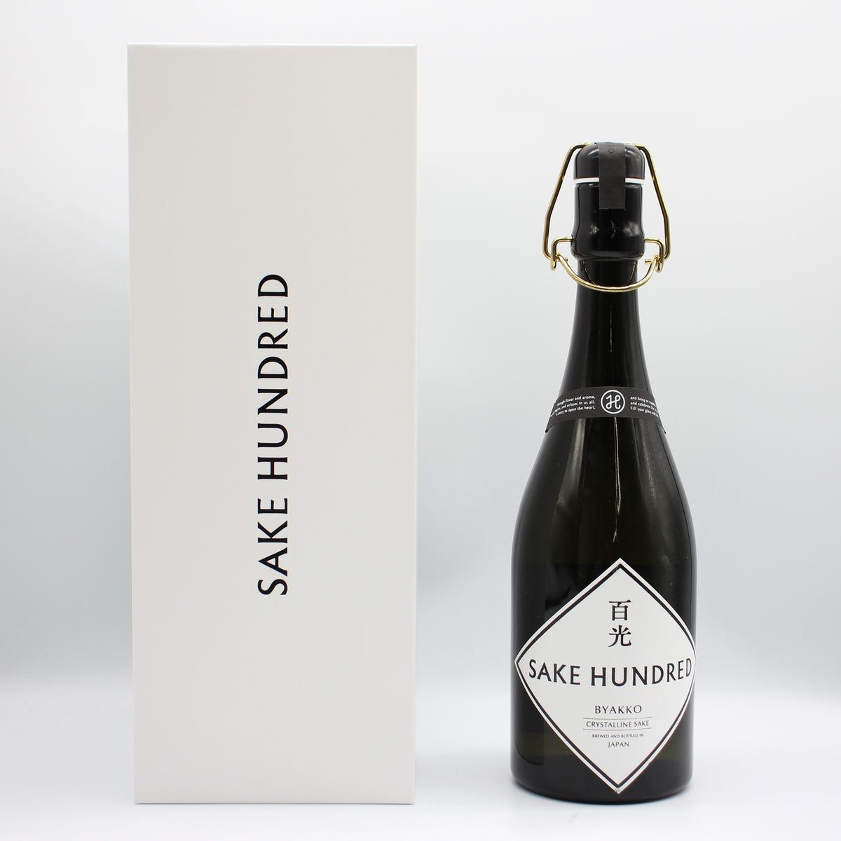 楯の川酒造 SAKE HUNDRED 百光 BYAKKO クリスタルライン CRYSTALLINE SAKE 日本酒 15％ 720ml 箱付き ※難有