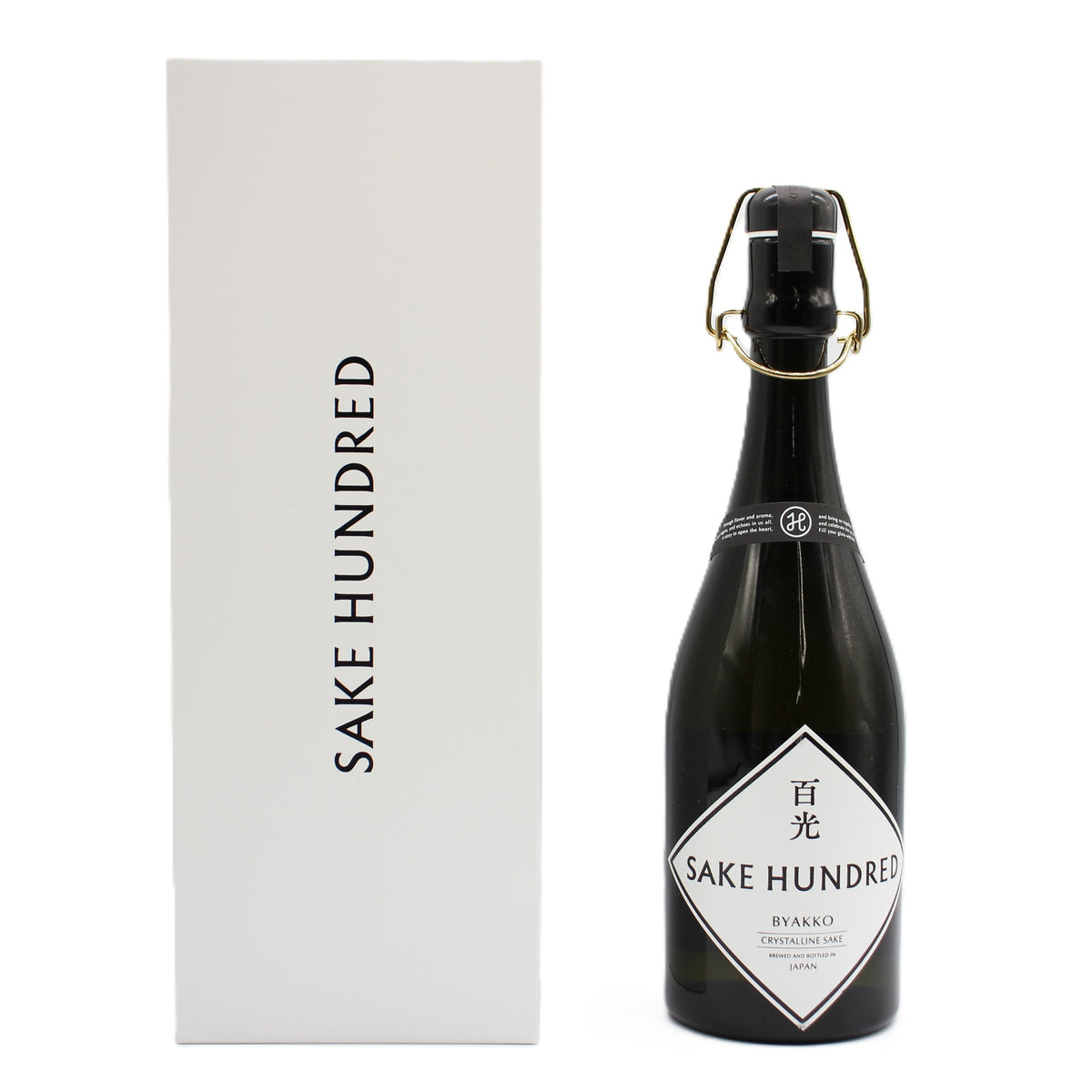 楯の川酒造 SAKE HUNDRED 百光 BYAKKO クリスタルライン CRYSTALLINE SAKE 日本酒 15％ 720ml 箱付き ※難有