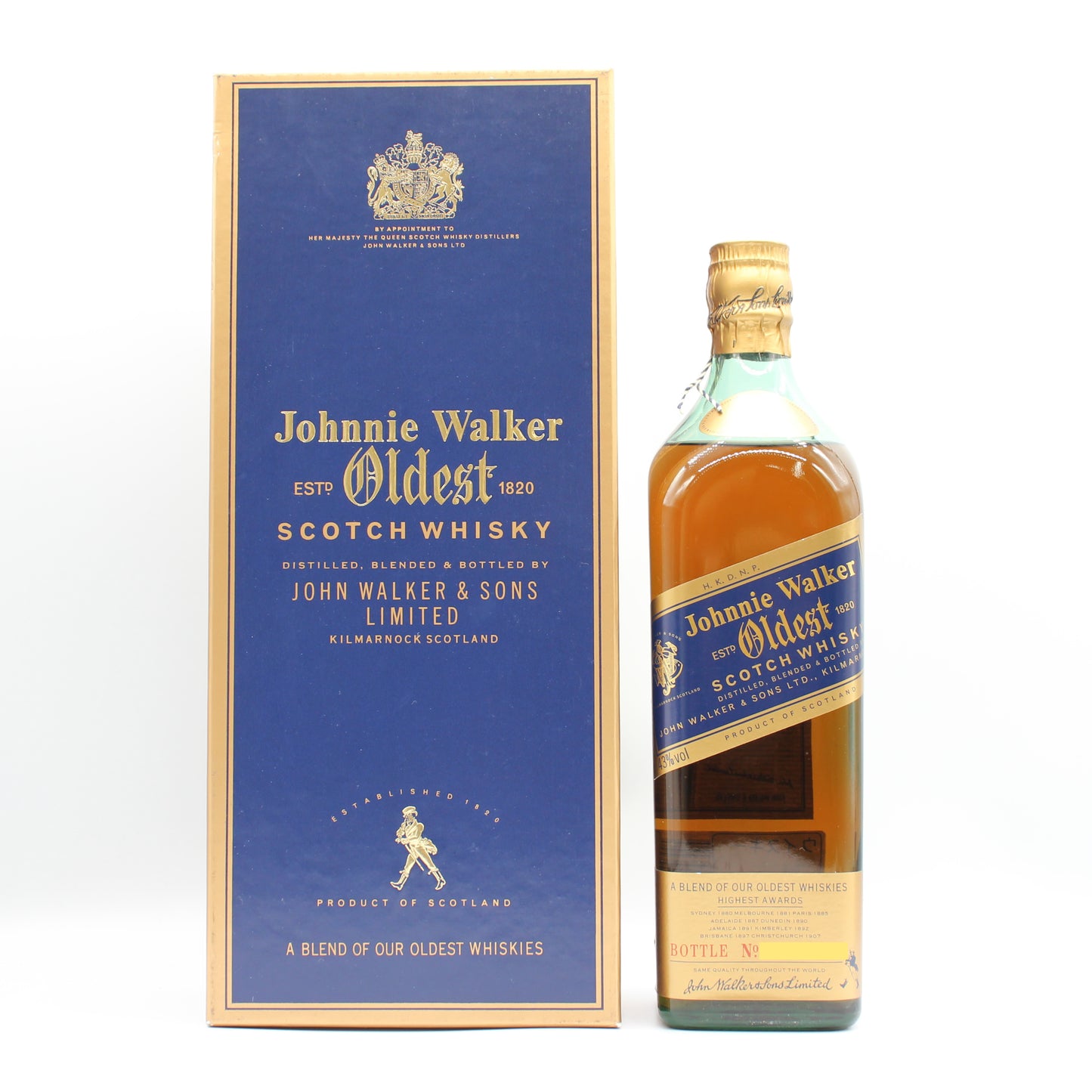 ジョニーウォーカー オールデスト 1820 JOHNNIE WALKER Oldest 1820 ブレンデッド スコッチ ウイスキー 43% 750ml 箱付き