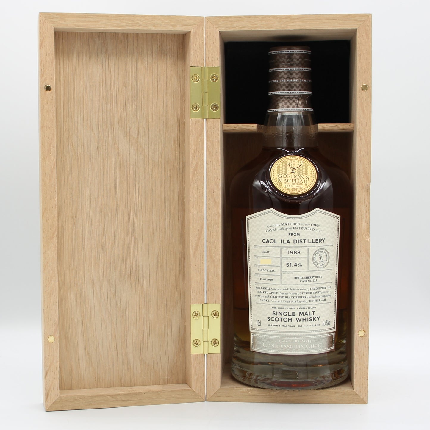 Gordon＆MacPhail ゴードン＆マクファイル カスクストレングス コニサーズチョイス 1988 シングルモルト スコッチ ウイスキー 31年 51.4％ 700ml 箱付き