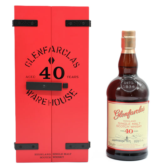 Glenfarclas グレンファークラス 40年 ウェアハウス ハイランド シングルモルト スコッチ ウイスキー 43% 700ml 箱付き