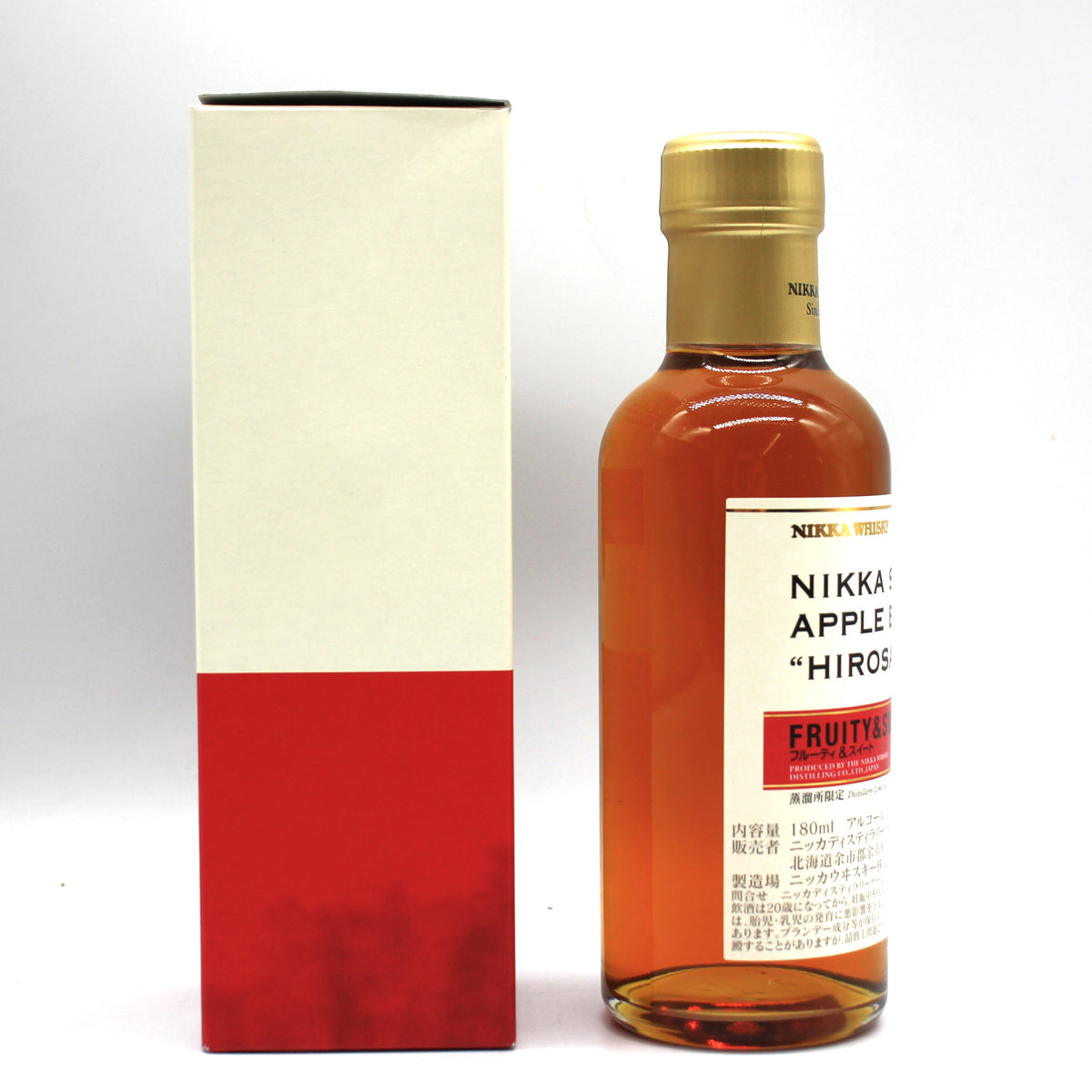 ニッカ ウイスキー シングル アップル ブランデー 弘前 12年 フルーティ＆スイート NIKKA SINGLE APPLE BRANDY HIROSAKI 12YEARS OLD FRUITY＆SWEET 40% 180ml 箱付き