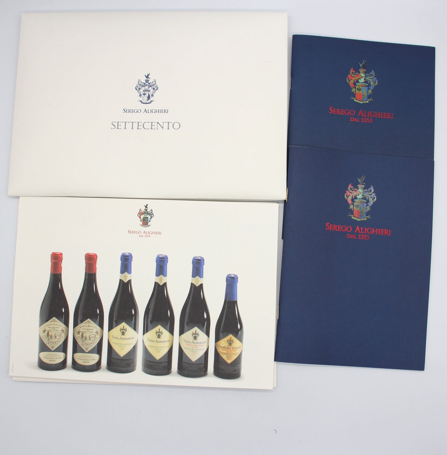 Serego Alighieri VAIO ARMARON ARMARONE CLASSICO 750ml + CASAL DEI RONCHI RECIOTO CLASSICO 500ml 赤ワイン 5本セット 木箱付き ※難有