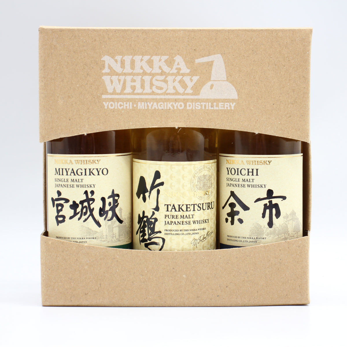 ニッカ ウイスキー 竹鶴 余市 宮城峡 50ml 箱付き 飲み比べ 3本セット※