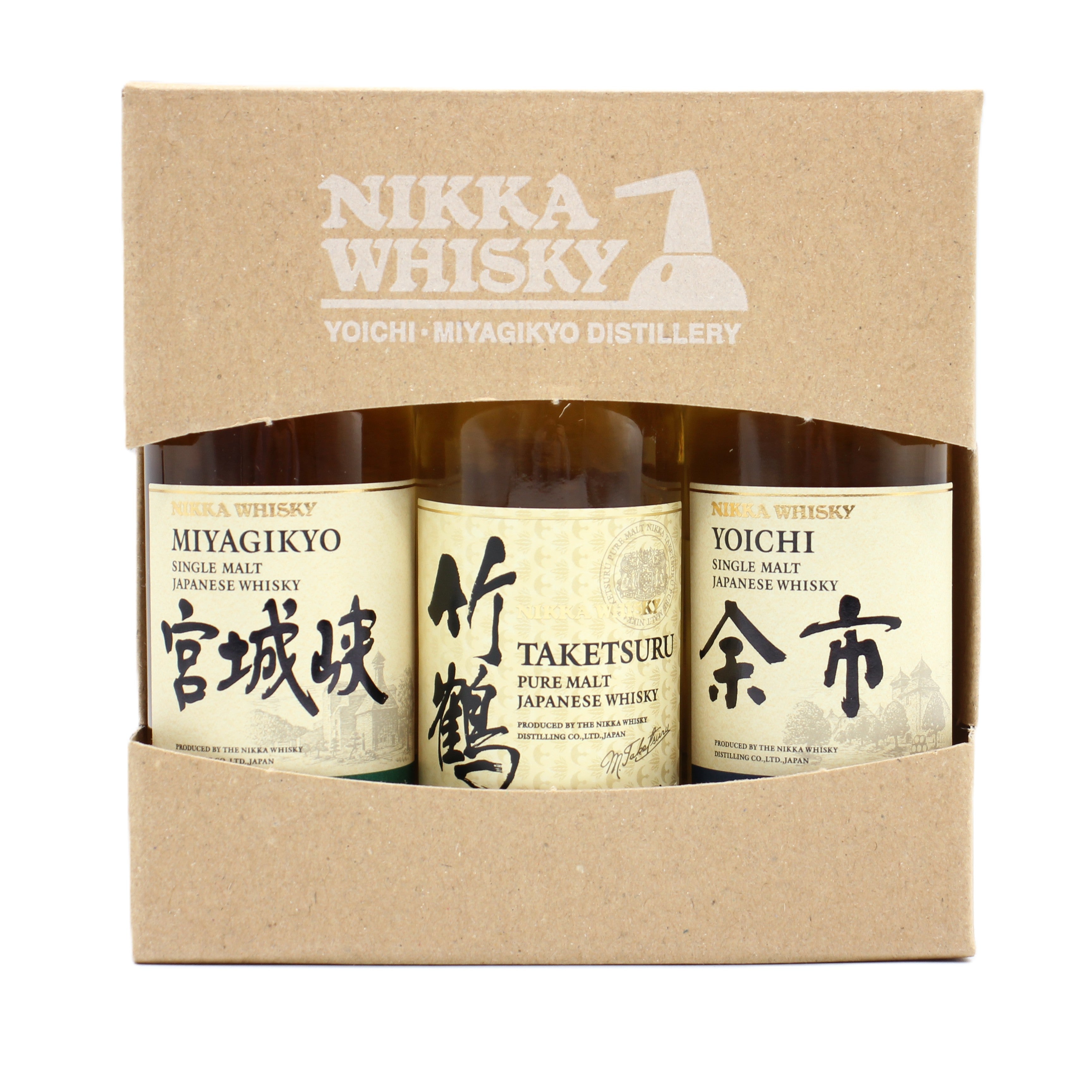ニッカ ウイスキー 竹鶴 余市 宮城峡 50ml 箱付き 飲み比べ 3本セット