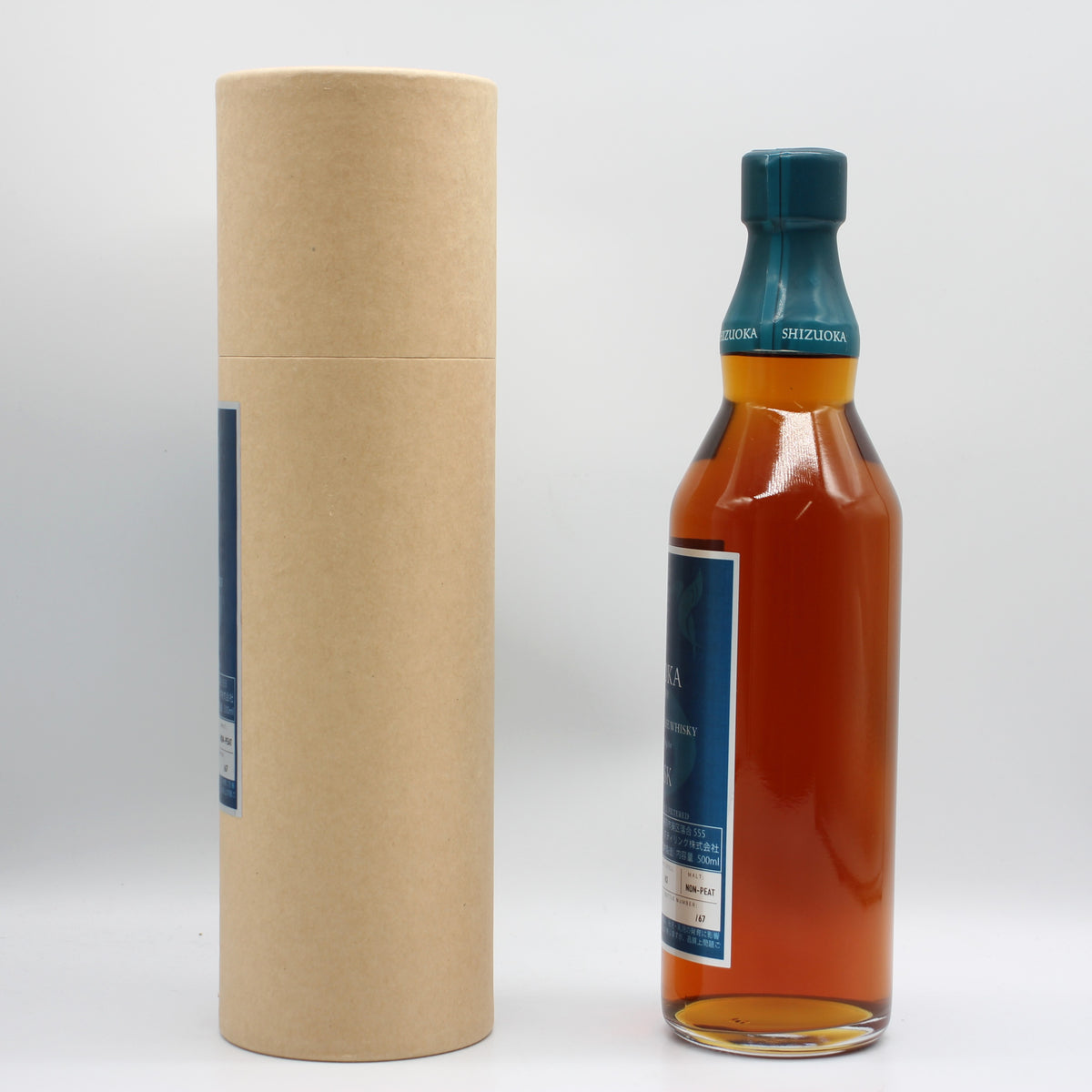 静岡蒸溜所 シングルモルト ジャパニーズ ウイスキー EX-BOURBON NON-PEAT S.K CASK 61.4% 500ml 箱付き