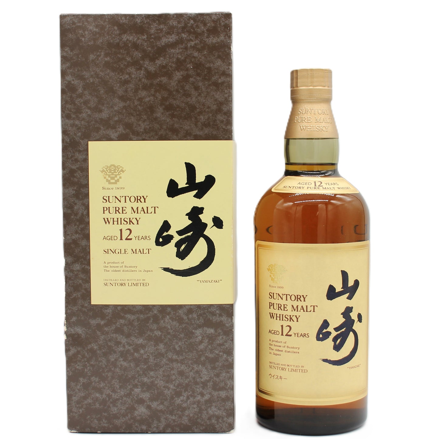 サントリー ピュアモルト ウイスキー 山崎12年 旧ボトル 金花 43% 750ml 箱付き（6）