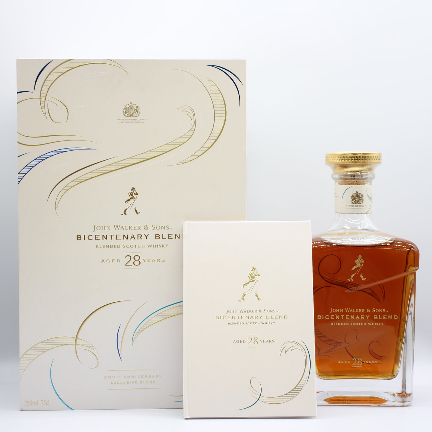 ジョニーウォーカー ジョン ウォーカー＆サンズ BICENTENARY BLEND 28年 200周年記念 ブレンデッド スコッチ ウイスキー 46% 750ml 箱付き