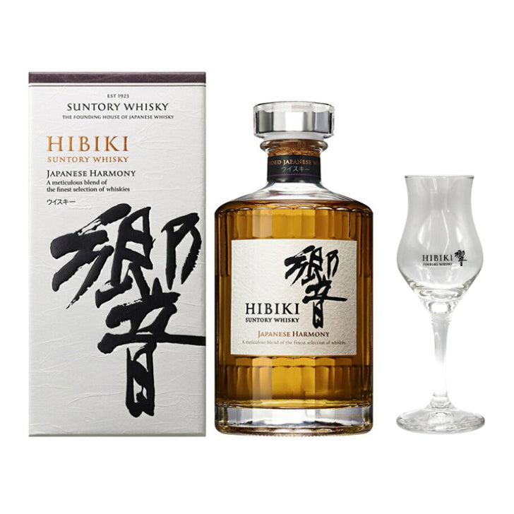 サントリー ウイスキー 響 ジャパニーズハーモニー 43% 700ml 箱付き + 響 テイスティンググラス 105ml – Saketown