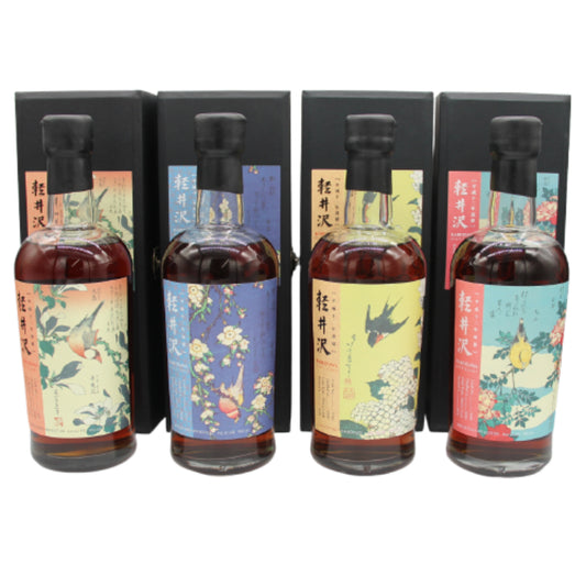 軽井沢 シングルカスク ウイスキー 【平成十二年蒸留】花鳥繪 シェリーカスク 700ml 4本セット 箱付き